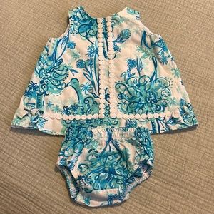 3-6m Lilly Pulitzer outfit LIKE NEW!